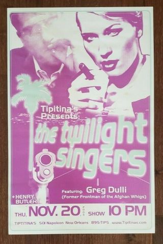 Twilight Singers Concert Poster Tipitina 