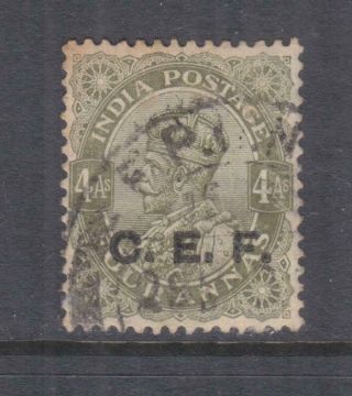 India,  Cef,  China Exped.  Force,  1922 Kgv 4a.  Olive, .