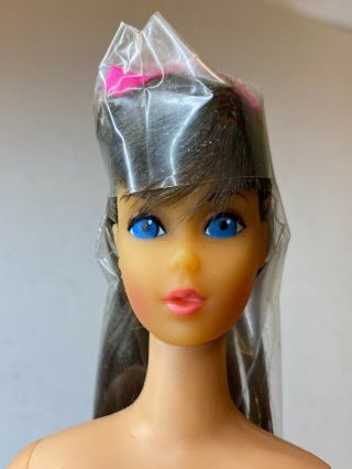 Vintage Nm 1969 Teen Age Barbie Doll 1190 Dark Brown Hair