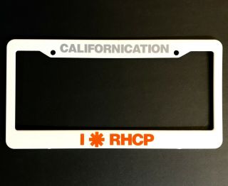 Red Hot Chili Peppers Californication Rare Promo License Plate Frame 1999 Orig