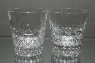 Two (2) Mikasa Crystal Chatsworth 8 Ounce 3 5/8 " Old Fashion Glass Tumbler