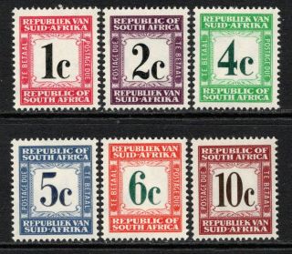 South Africa 1961 - 69 Postage Due Selection To 10c L/m Cat £14