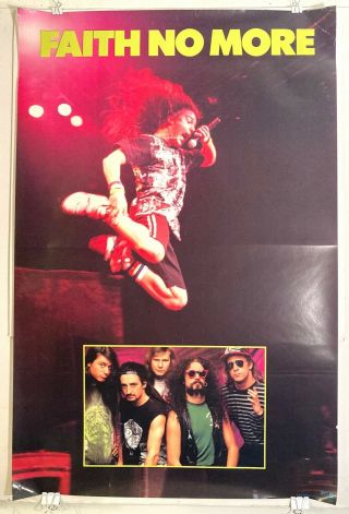 Rare 1990 Faith No More " The Real Thing " 23 " X 35 " Og Promo Poster / Gd Cond