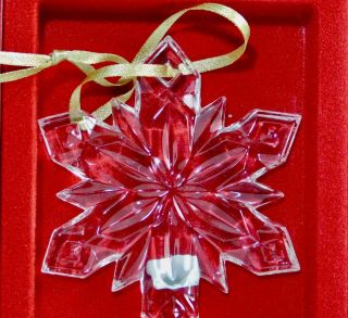 Vintage Mikasa Germany Crystal Snowflake Ornament W/box Sn 001/568