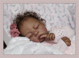 Ethnic Aa Biracial Reborn Newborn Baby Girl Doll Cozy - Madewithlove