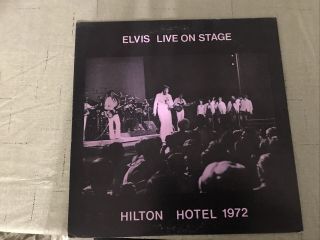 Elvis Presley Live On Stages Hilton Hotel 1972 Lp