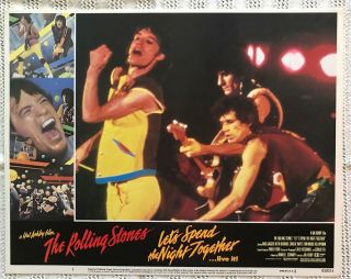 The Rolling Stones Lobby Card 1983 Movie Let 