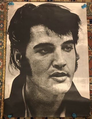 Large Elvis Presley 1969 Poster 41” X 30”