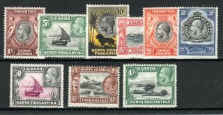 Kenya,  Uganda And Tanganyika 1935 - 37 Values To 1s Mh