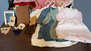 1990s PLEASANT COMPANY Kristen American Girl Doll SET w/ clothes bed accessories 3