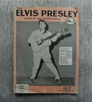 Orig.  1956 The Elvis Presley Album Of Juke Box Favorites W/songs,  Photos