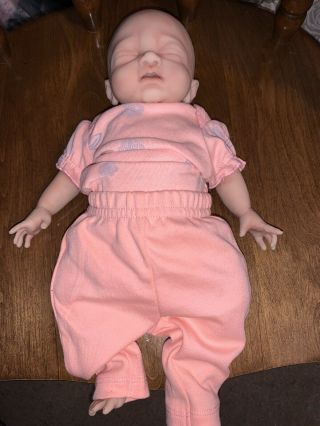14 " Preemie Full Body Silicone Baby Girl Doll " Tabitha "