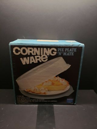Vintage Corning Ware Blue Cornflower 9 " Pie Plate P - 309