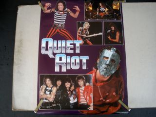 Rare Quiet Riot 1984 Vintage Music Poster