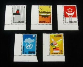 Nystamps British Malaya Singapore Stamp 101 - 105 Og Nh $44 J15y3108