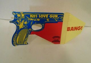 Kiss 1977 Love Gun Bang Insert - Vintage Aucoin - Frehley Criss Simmons Stanley