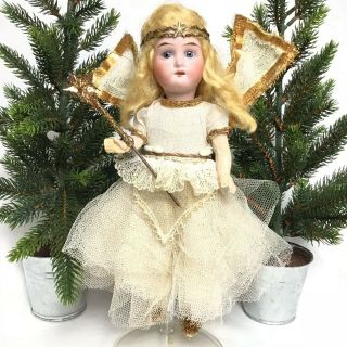 Old Antique Vintage Christmas Tree Fairy Doll Angel Decoration 1909 Dep Ra