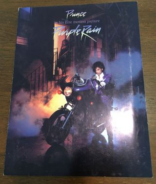 ☔️ 1984 Prince Purple Rain Movie Booklet Warner Bros Screening