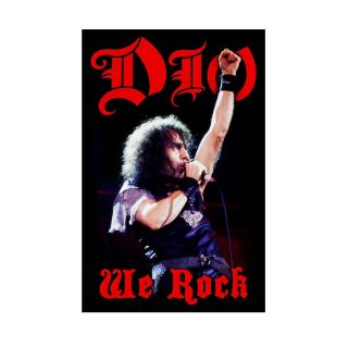 Dio We Rock Tapestry Fabric Cloth Poster Flag Banner