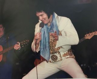 Elvis Presley In Concert 8x10 Photo Rosemary Leech Phila May 28,  1977