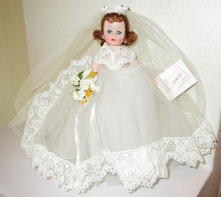Vintage 1950s Madame Alexander Cissette Bride Doll - All And Minty