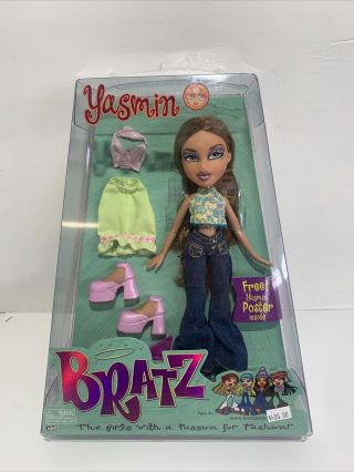 Mga Bratz Yasmin 1st Edition Nib Nrfb Fashion Doll 2002 Rare