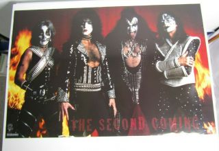 Kiss Poster The Second Coming Ace Frehley Gene Simmons Paul Stanley Peter Criss