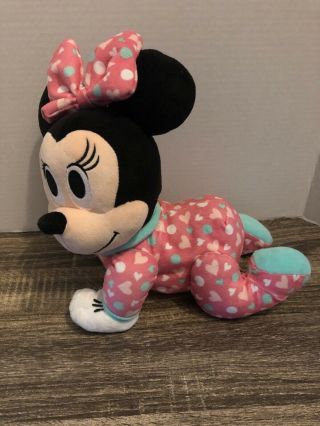 Disney Baby Minnie Mouse Musical Crawling Pal Plush - Just Play,  Soothing Music