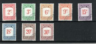 Seychelles 1951 Postage Due Set To 30c Fu Cds
