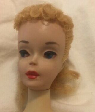 Vintage Ponytail Barbie 3 Brown Eyeshadow And Vintage Dress