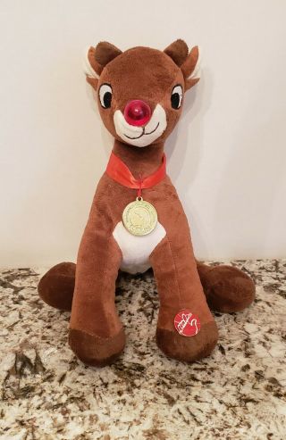 Dan Dee Rudolph The Red - Nosed Reindeer Musical Plush 50th Anniversary 12 " Xmas