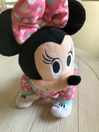 Disney Baby Minnie Mouse Musical Crawling Pal Plush Just Play Soothing Music