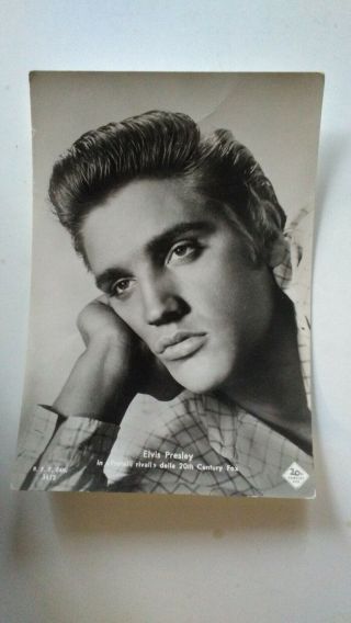 Elvis Presley Vintage Mgm Love Me Tender Postcard Italy 1957 Cm 15 X 10