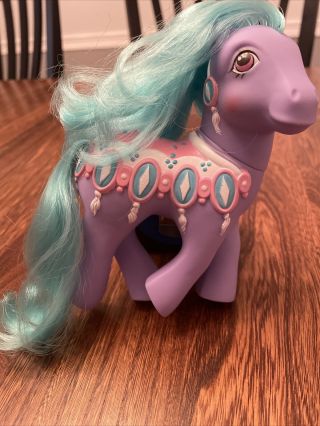 RARE Vintage My Little Pony G1 Merry Go Round Sparkler Purple 1989 Hasbro 2