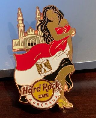 Hard Rock Cafe Hurghada Egypt Landmark Flag Girl Series Pin Le100