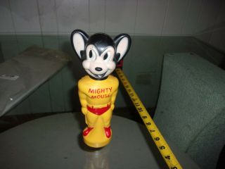 1965 Mighty Mouse Soaky Figural Soap Container Toy Imco Terrytoons