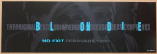 Deborah Harry Blondie Rare 1999 Promo Poster W/release Date 4 Exit Cd Usa Debbie