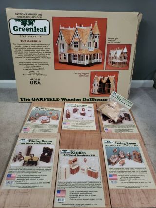 Greenleaf Dollhouse Kit The Garfield Wooden Kit 100 Complete With