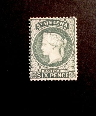 St Helena Sg 44 1884 6d Grey Mounted