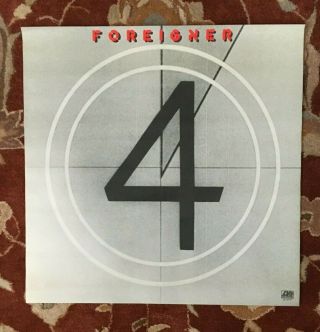 Foreigner Foreigner 4 Rare Promotional Poster From 1981