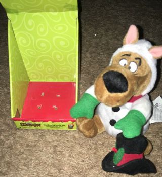 Scooby Doo Animated Christmas Plush Jingle Bells Mini Dancing Singing Vintage