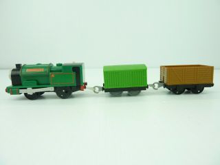 Thomas And Friends Trackmaster Railway Motorized Train Peter Sam And 2 Cars