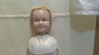 Two Face Wax Doll Tlc Antique 16 Inches