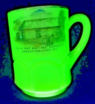 Souvenir Of Pennsylvania Dutch / German Humor Mug Ivorina Custard Flint Cup