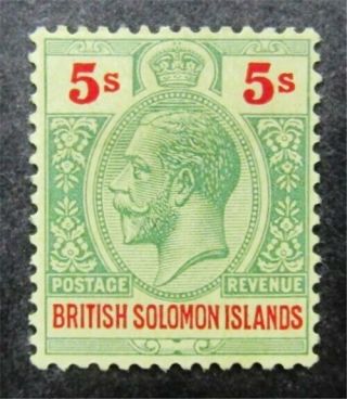 Nystamps British Solomon Islands Stamp 55 Og H $33 J8y1200