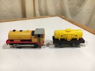TOMY Motorized Ben with Yellow Oil Car for Thomas and Friends Trackmaster 2