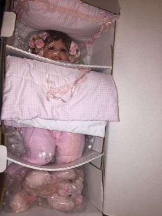 Tickle Me To Sleep Pink Doll By Fayzah Spanos Limited Edition Precious Heirloom