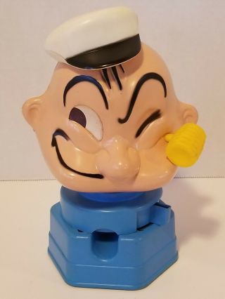 Vintage 1968 Popeye Sailor Man Candy/gumball Machine Dispenser Collectible