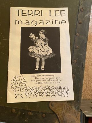 1950s VINTAGE 16” TERRI LEE DOLL IN FLOWER GIRL DRESS w/ BOX & MAGA 6