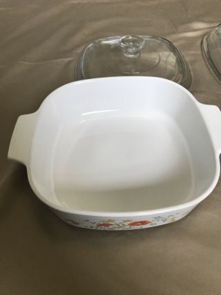 4 Piece CorningWare Set,  A - 10 - B And A - 2 - B Both With Lid,  All In. 3